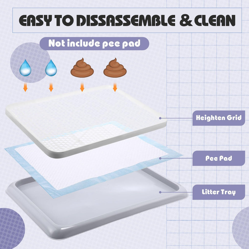 Mifoci elevated grid promotes cleaner urine pad underneath