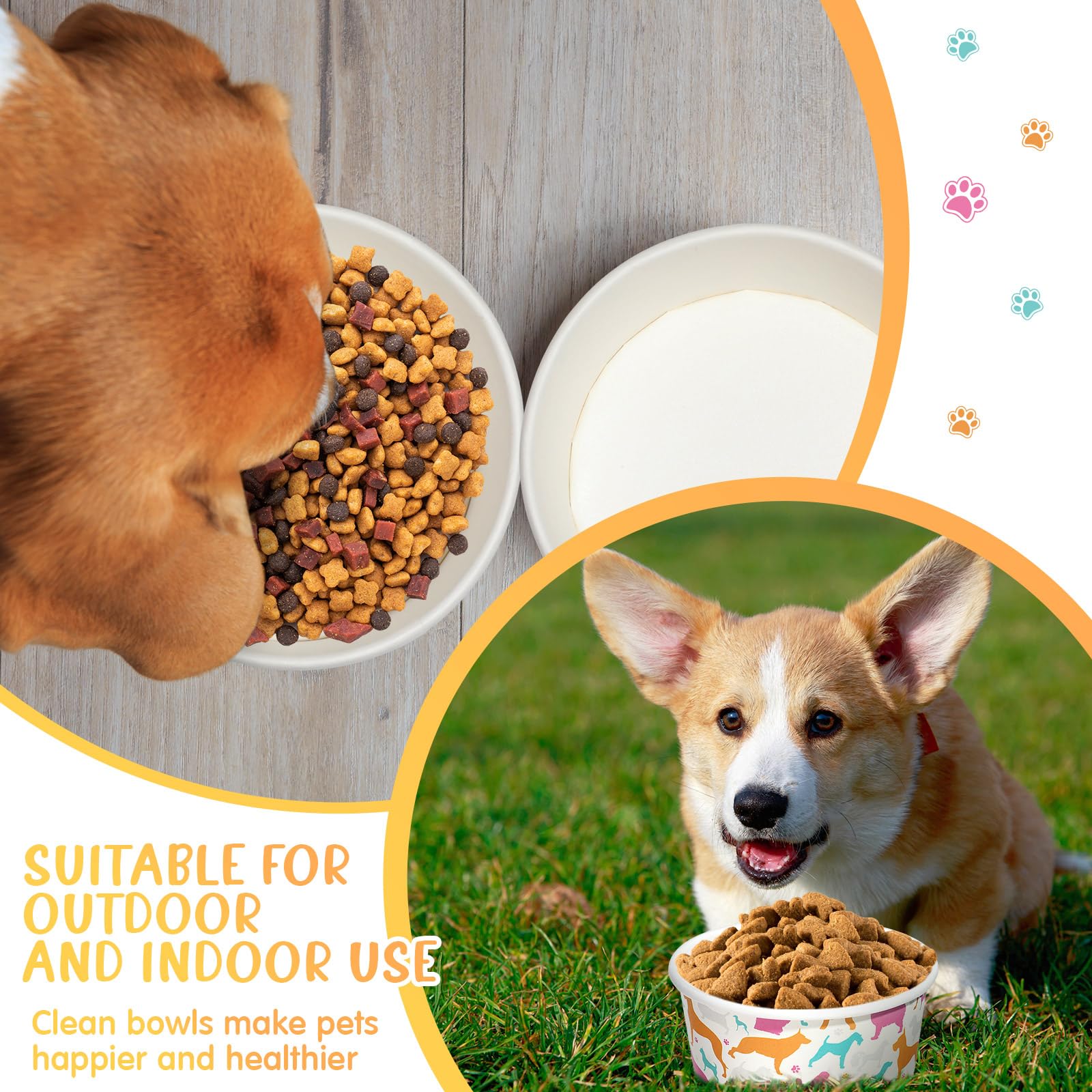 Mifoci lightweight disposable bowls simplify cleanup after meals.