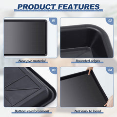 Mifoci raised sides help control spills and protect floors