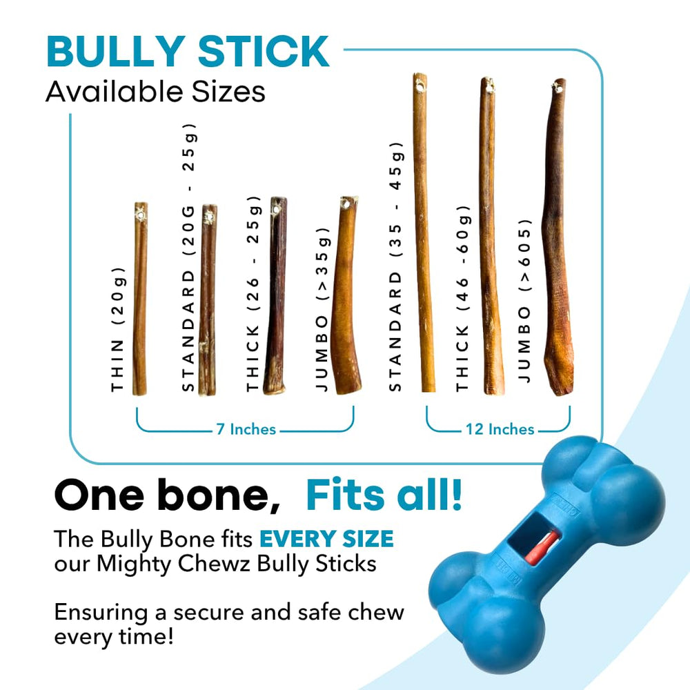 Mighty Chewz all-natural beef bully sticks are rawhide-free and tasty.