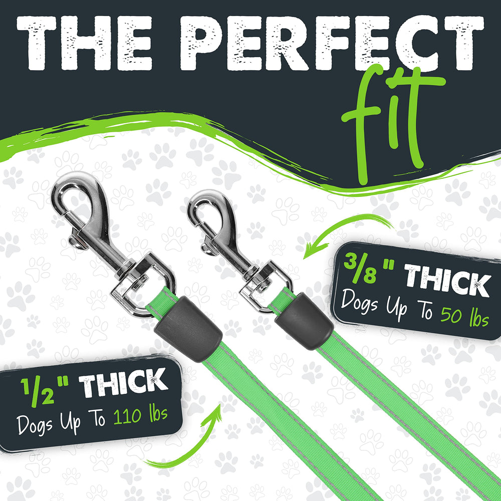 Mighty Paw 360-degree tangle-free swivel ensures fewer tangles during runs