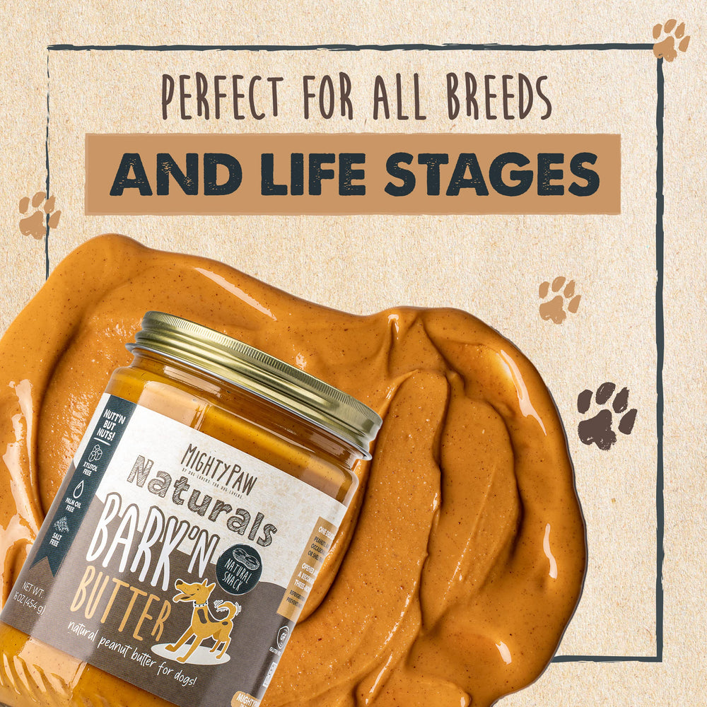 Mighty Paw Barkn Butter proudly made in the USA.