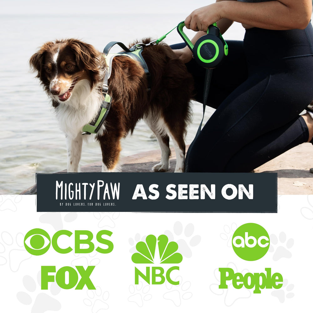 Mighty Paw cinta reflectiva mejora visibilidad nocturna para paseos seguros.