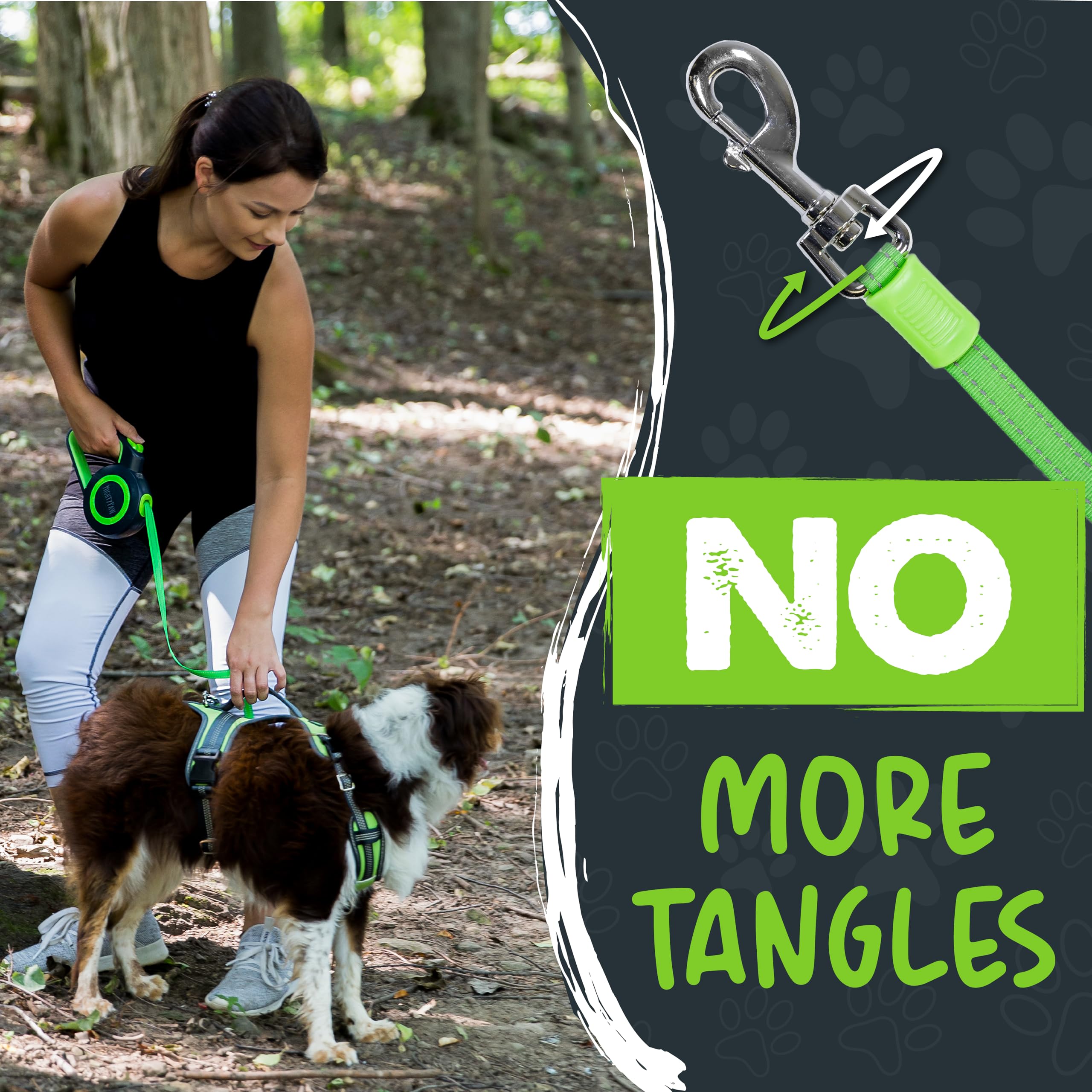 Mighty Paw correa resistente adecuada para perros de todas las tallas.