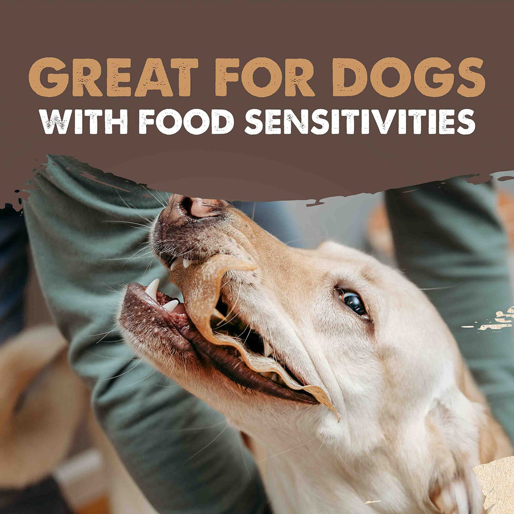 Mighty Paw cow ears long-lasting chew during training session image
