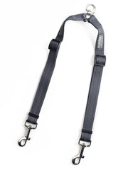 Mighty Paw doble correa para dos perros, vista completa para paseos coordinados.