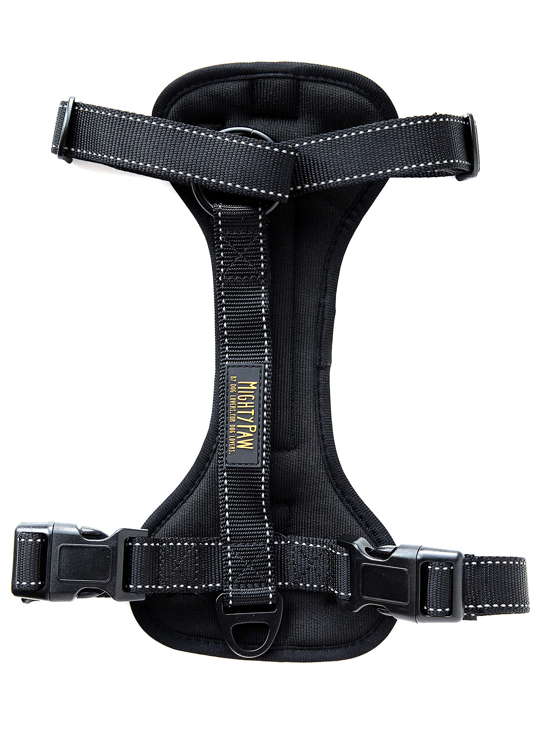 Mighty Paw dog car harness front attachment secures pets during car rides