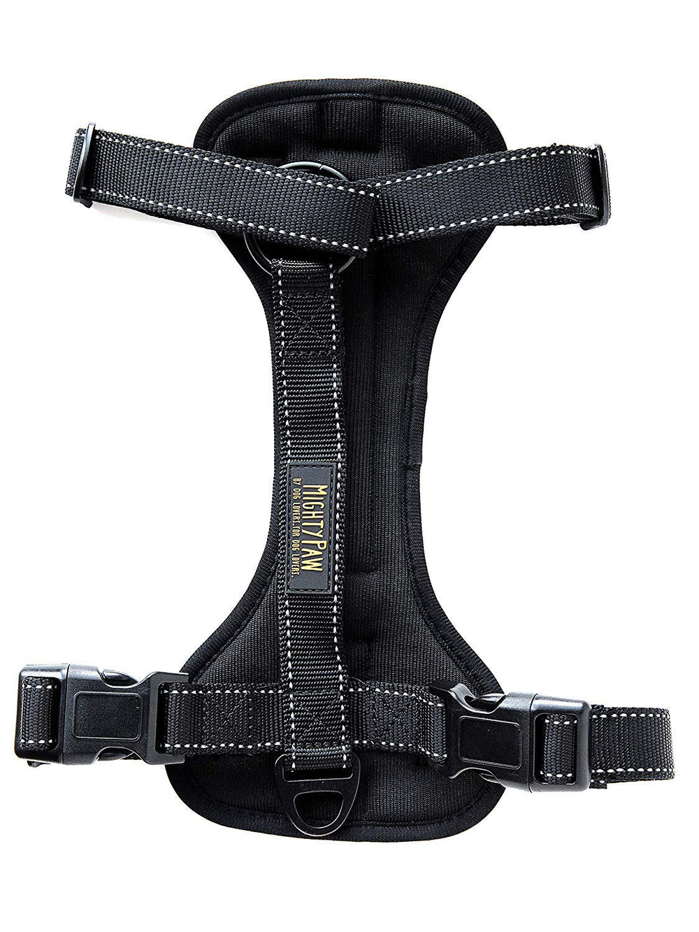 Mighty Paw Dog Car Harness with front leash attachment for safer car rides.