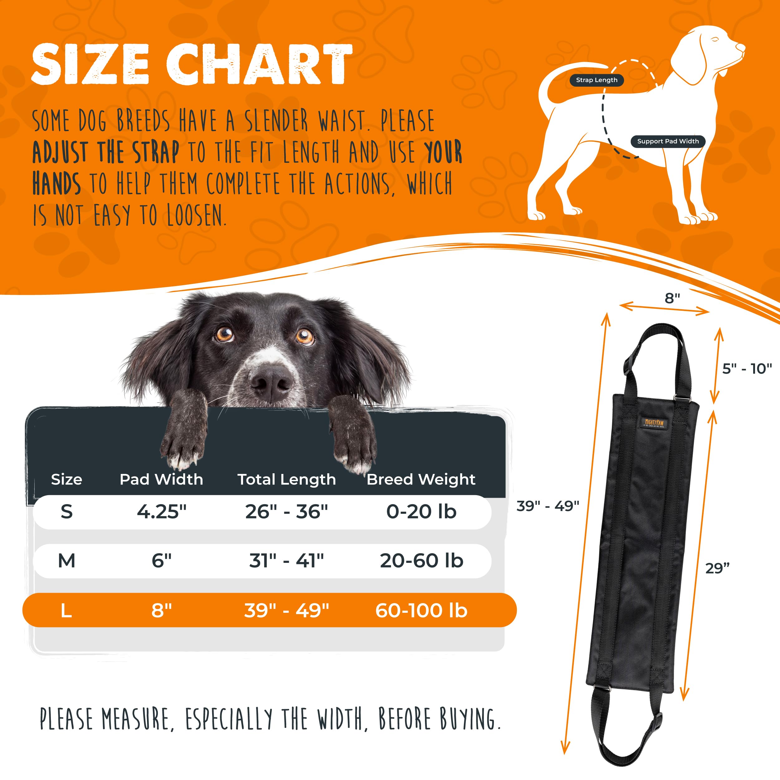 Mighty Paw dog lift harness USA-made by a family-owned company