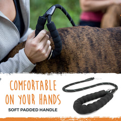 Mighty Paw climbers rope material shown for durability in daily use.