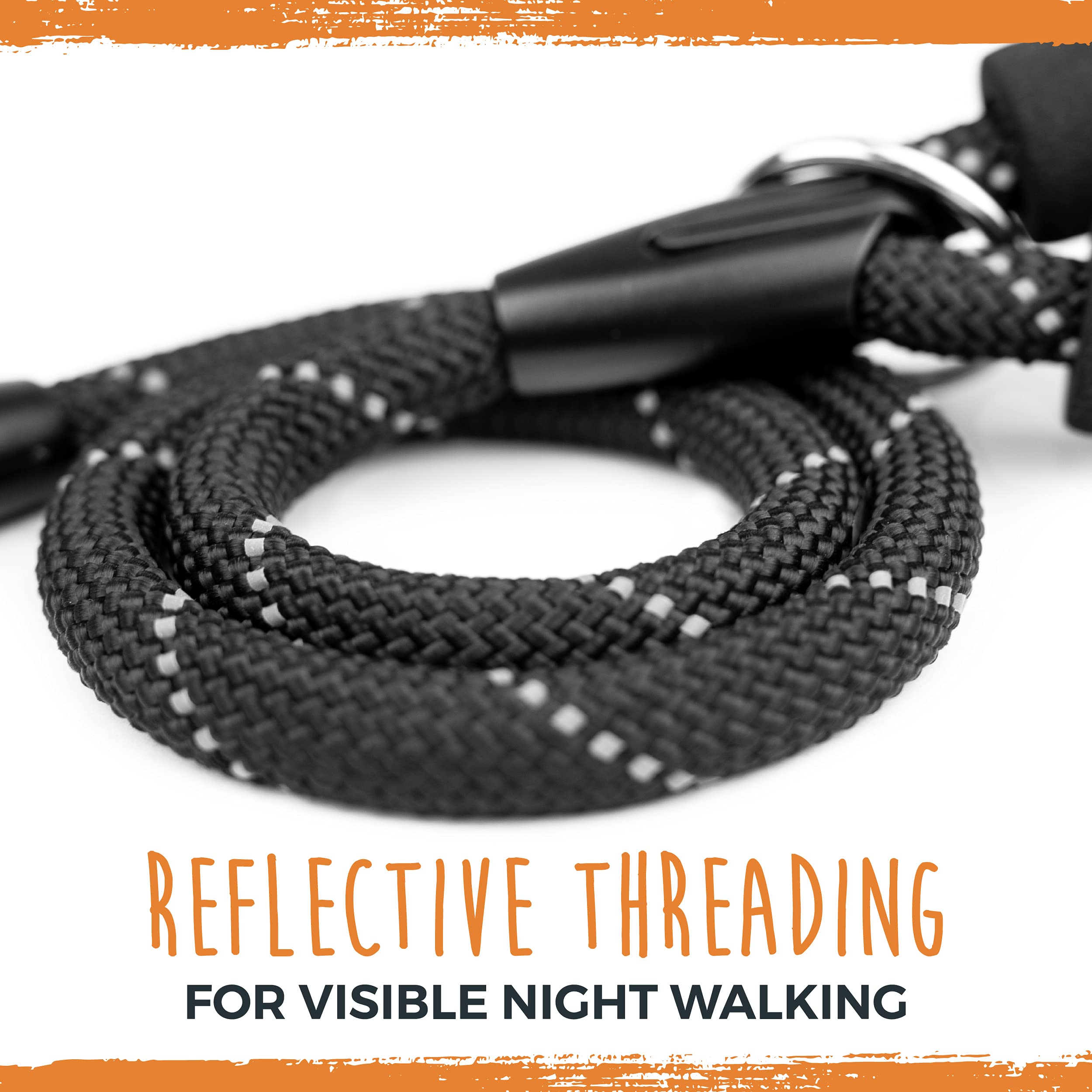 Mighty Paw reflective design enhances visibility during evening walks.