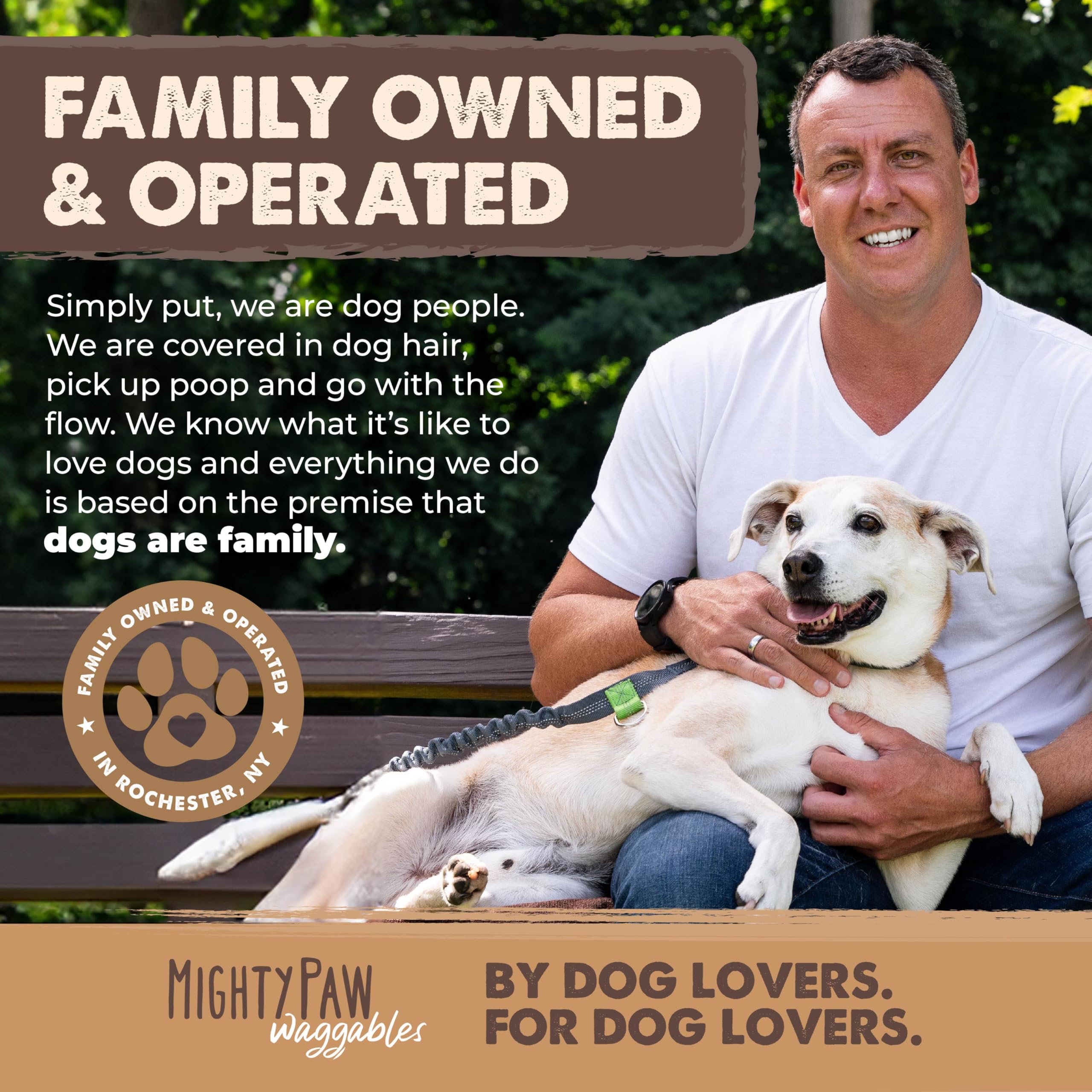 Mighty Paw family-owned brand elk antler offers trust and quality in dog chews.