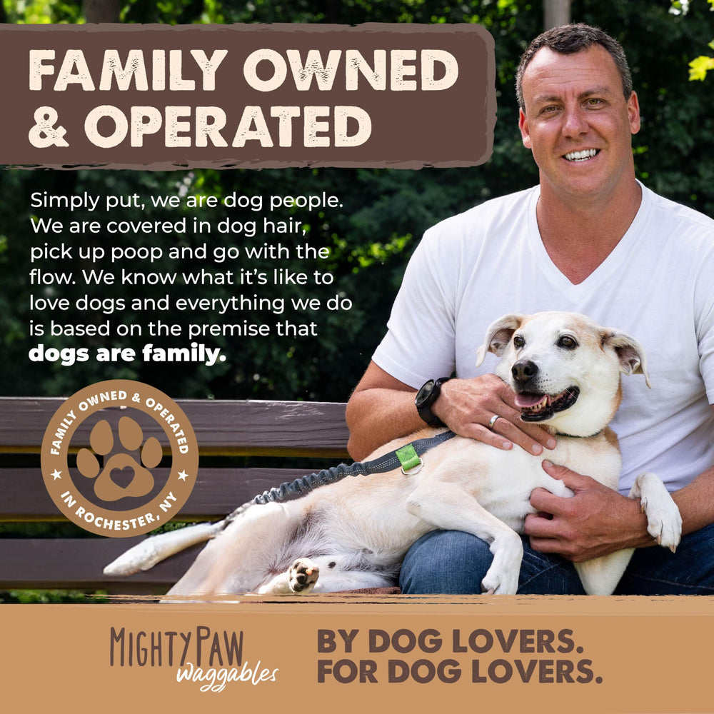 Mighty Paw family-owned brand elk antler offers trust and quality in dog chews.