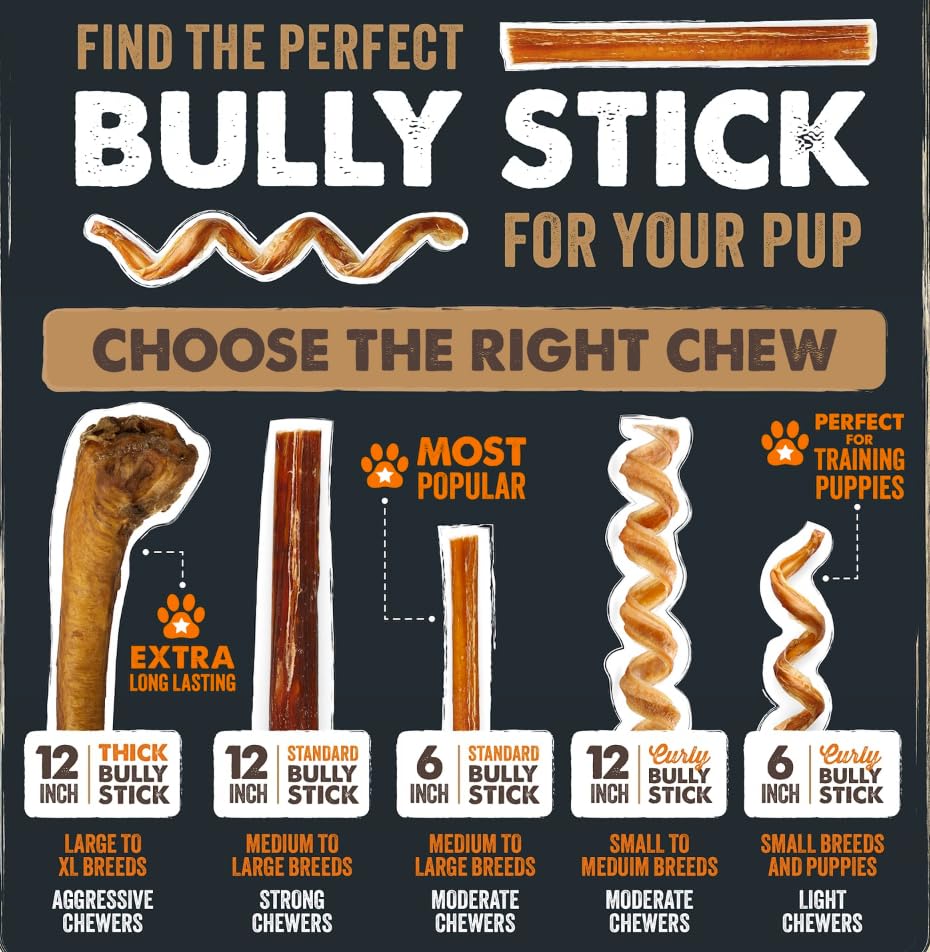 Mighty Paw grass-fed beef bully stick reveals natural color and premium quality