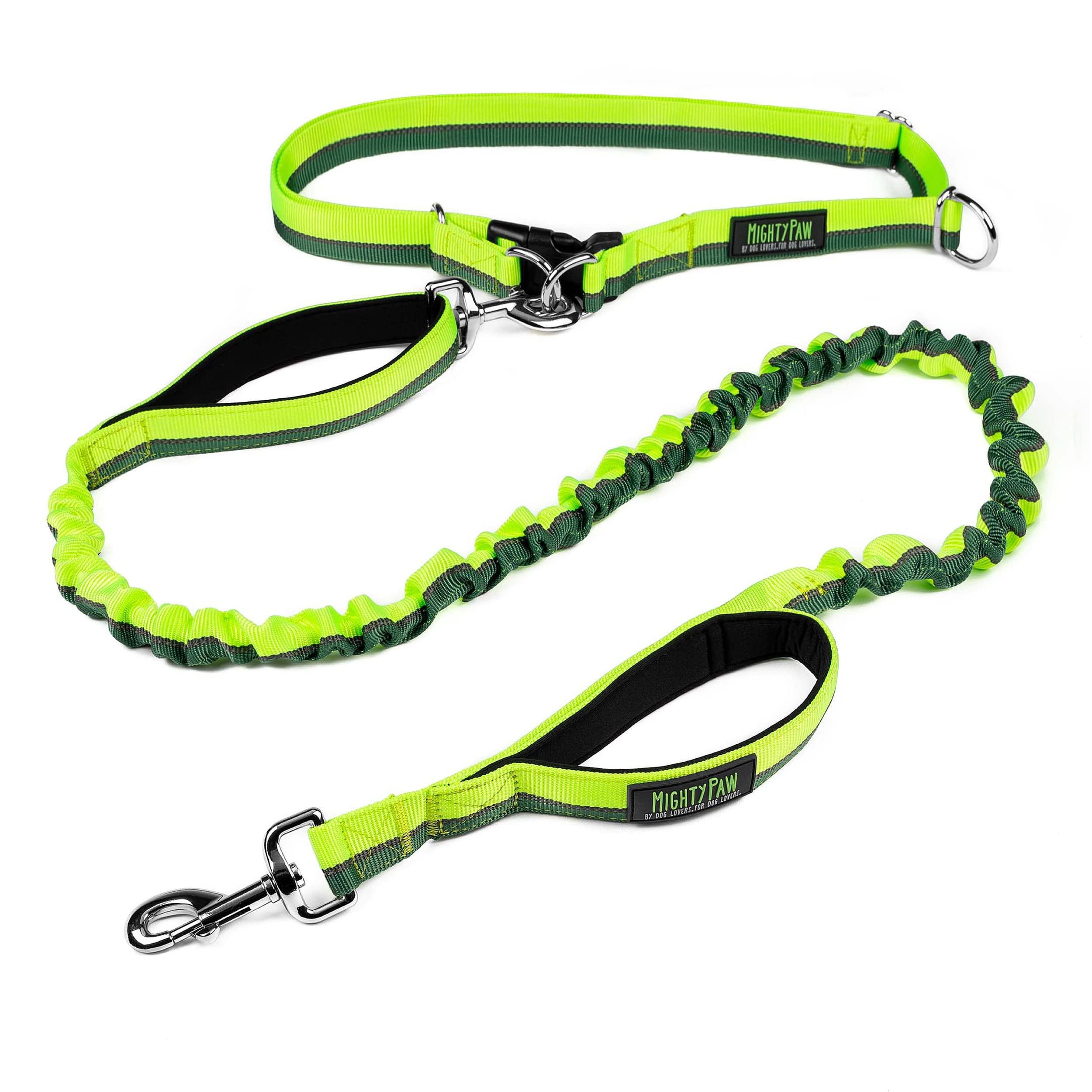 Mighty Paw hands-free leash belt walking image showing hands-free control