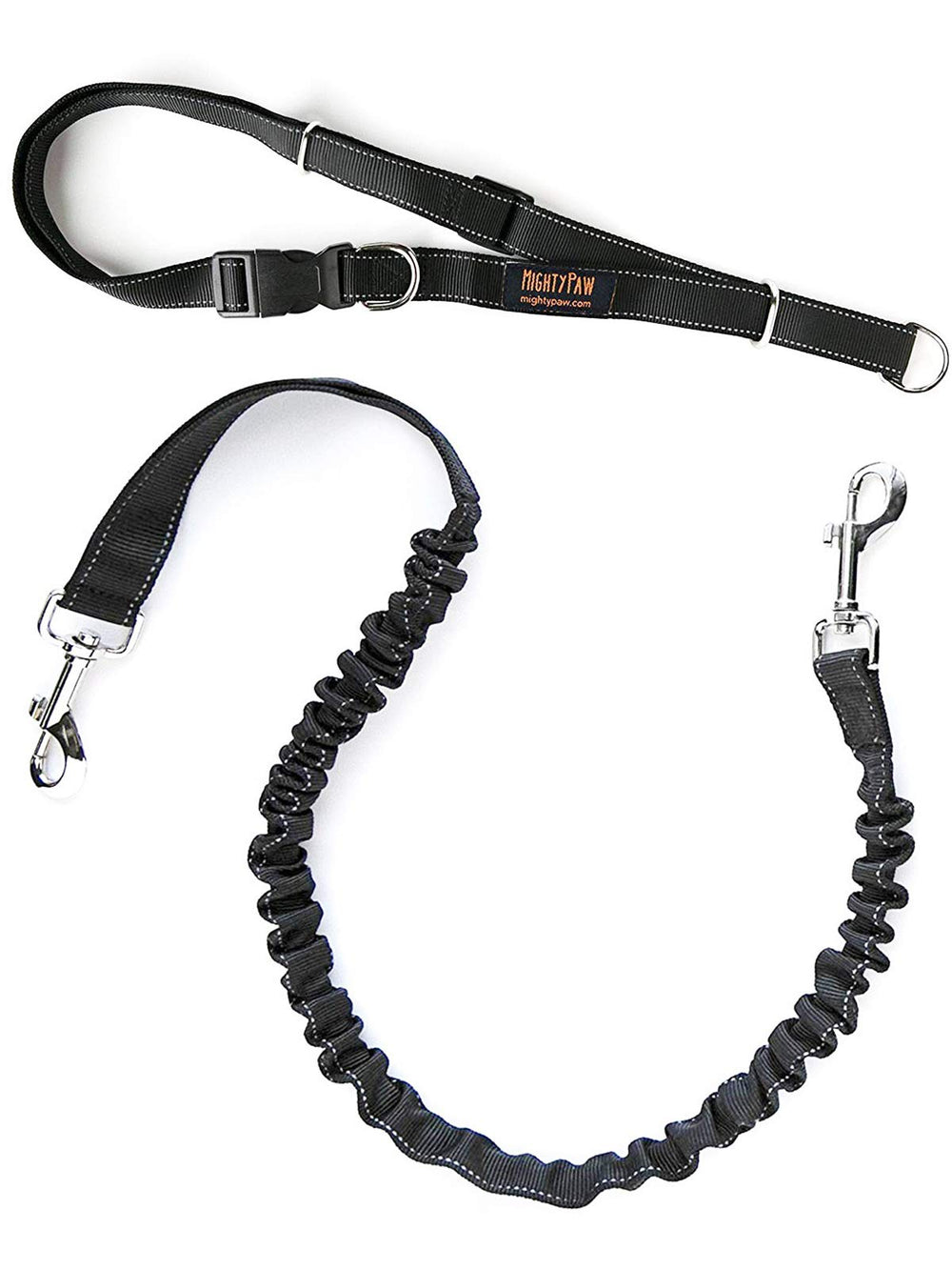 Mighty Paw Hands Free Dog Leash belt enables hands-free walking for busy city sidewalks.