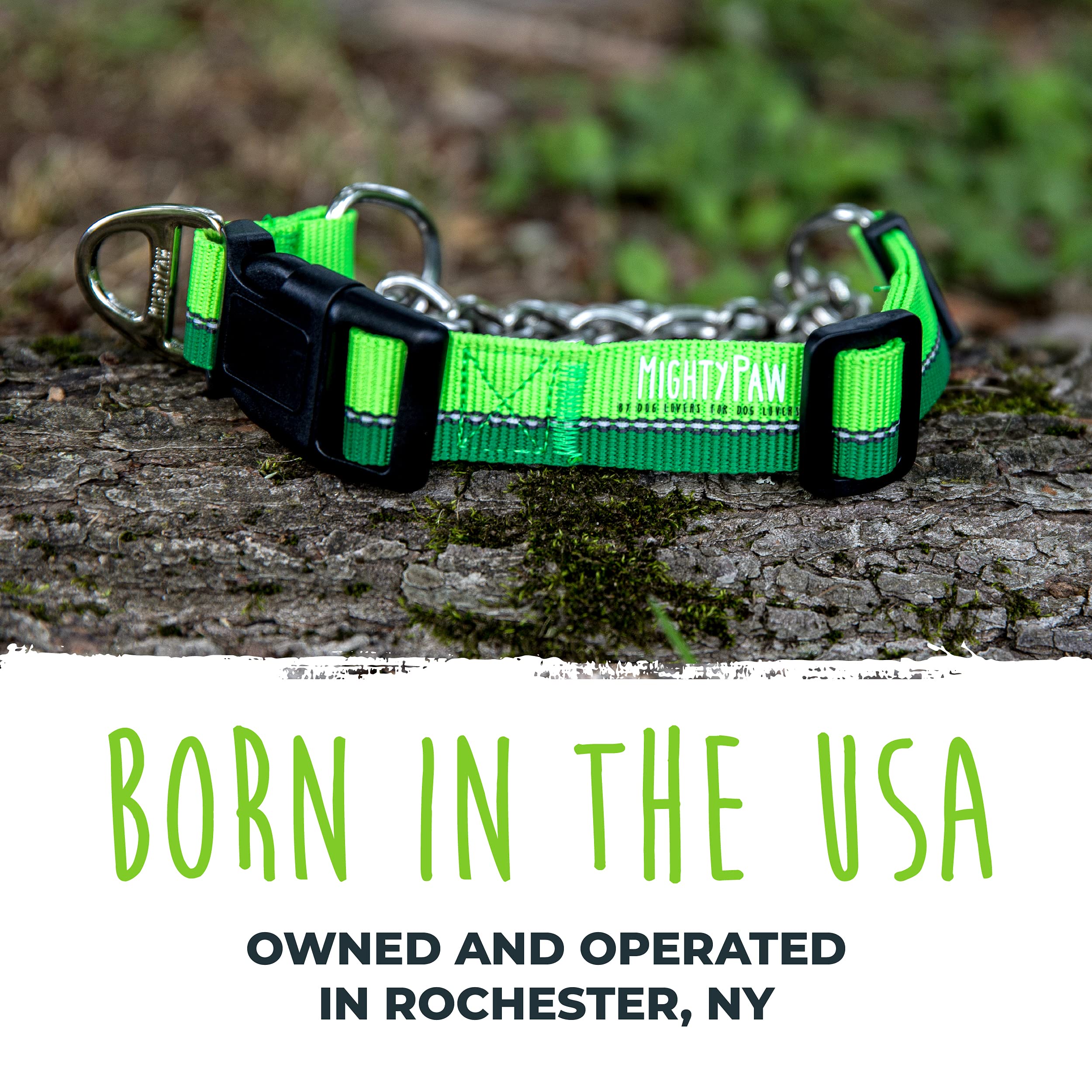 Mighty Paw Martingale Collar 2.0 weatherproof nylon for all seasons