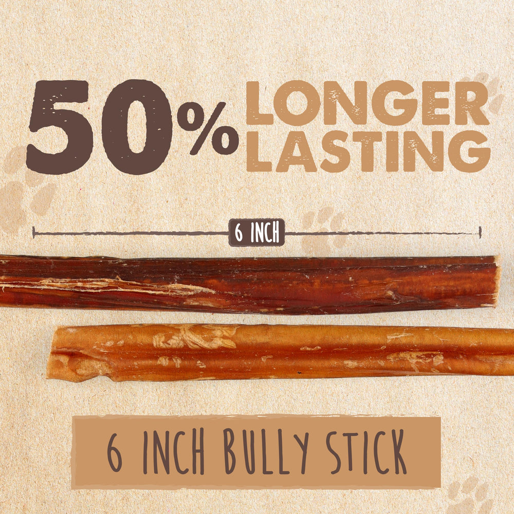 Mighty Paw Naturals bully sticks for large dogs enabling extended chewing