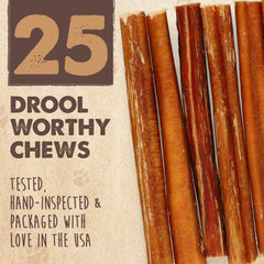 Mighty Paw Naturals bully sticks for large dogs provide satisfying long-lasting chew.
