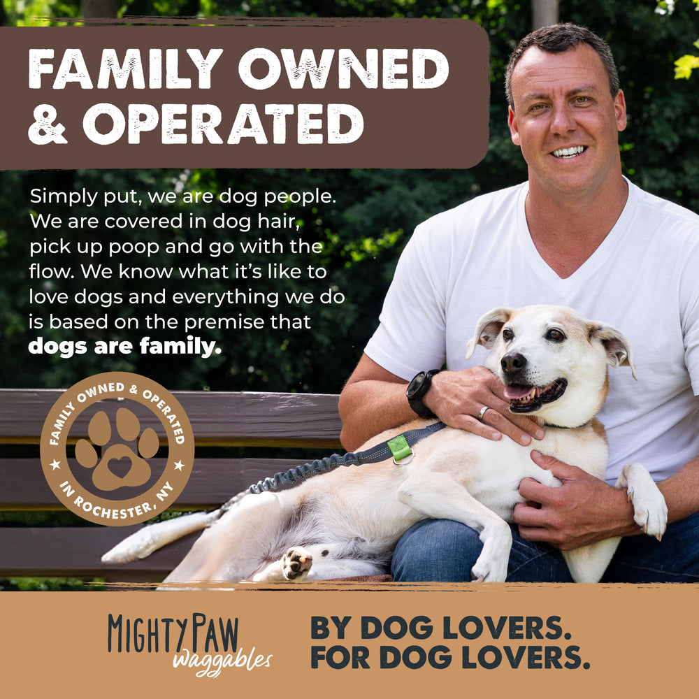 Mighty Paw Naturals 25-pack bully sticks convenient for households with multiple dogs.