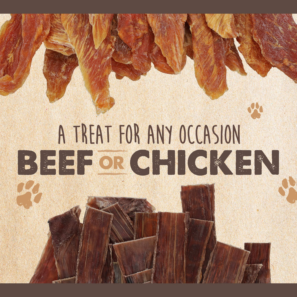 Mighty Paw Naturals Chicken Jerky usa-packaging showcases reliable daily dog treats.