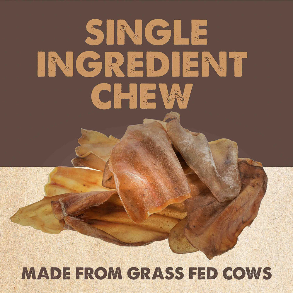 Mighty Paw Naturals Cow Ears packaging twelve-pack ready for sharing during treats