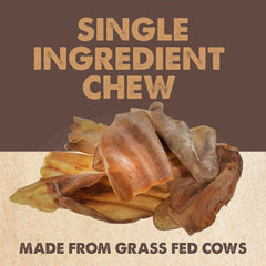 Mighty Paw Naturals Cow Ears packaging twelve-pack ready for sharing during treats