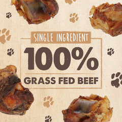 Mighty Paw Naturals dog bones with meat attached, enhancing flavor and chewing variety.