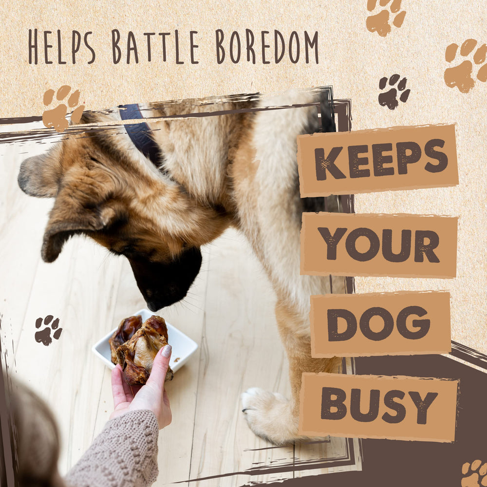 Mighty Paw Naturals hand-packaged in the USA, showcasing quality control.