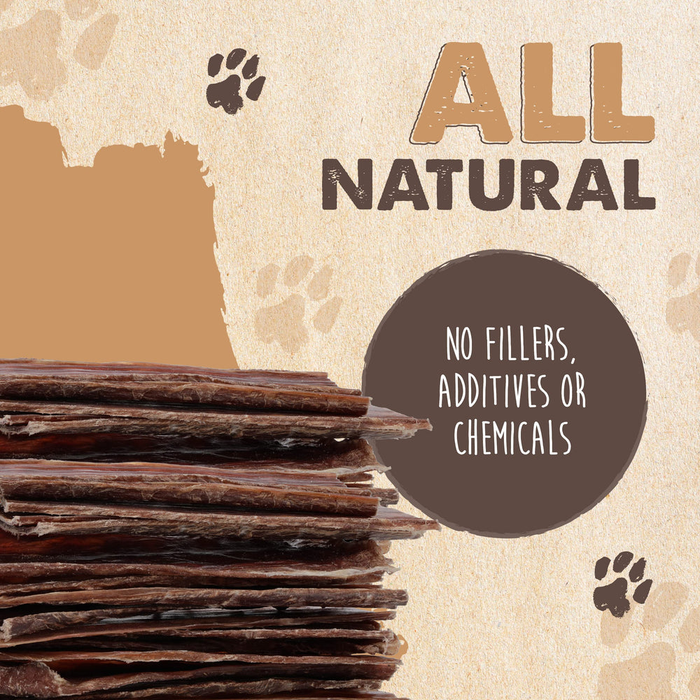 Mighty Paw Naturals grass-fed beef label closeup emphasizes natural, single-ingredient goodness for dogs