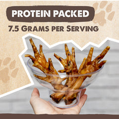 Mighty Paw Naturals single-ingredient chicken feet; a simple option for sensitive pups.