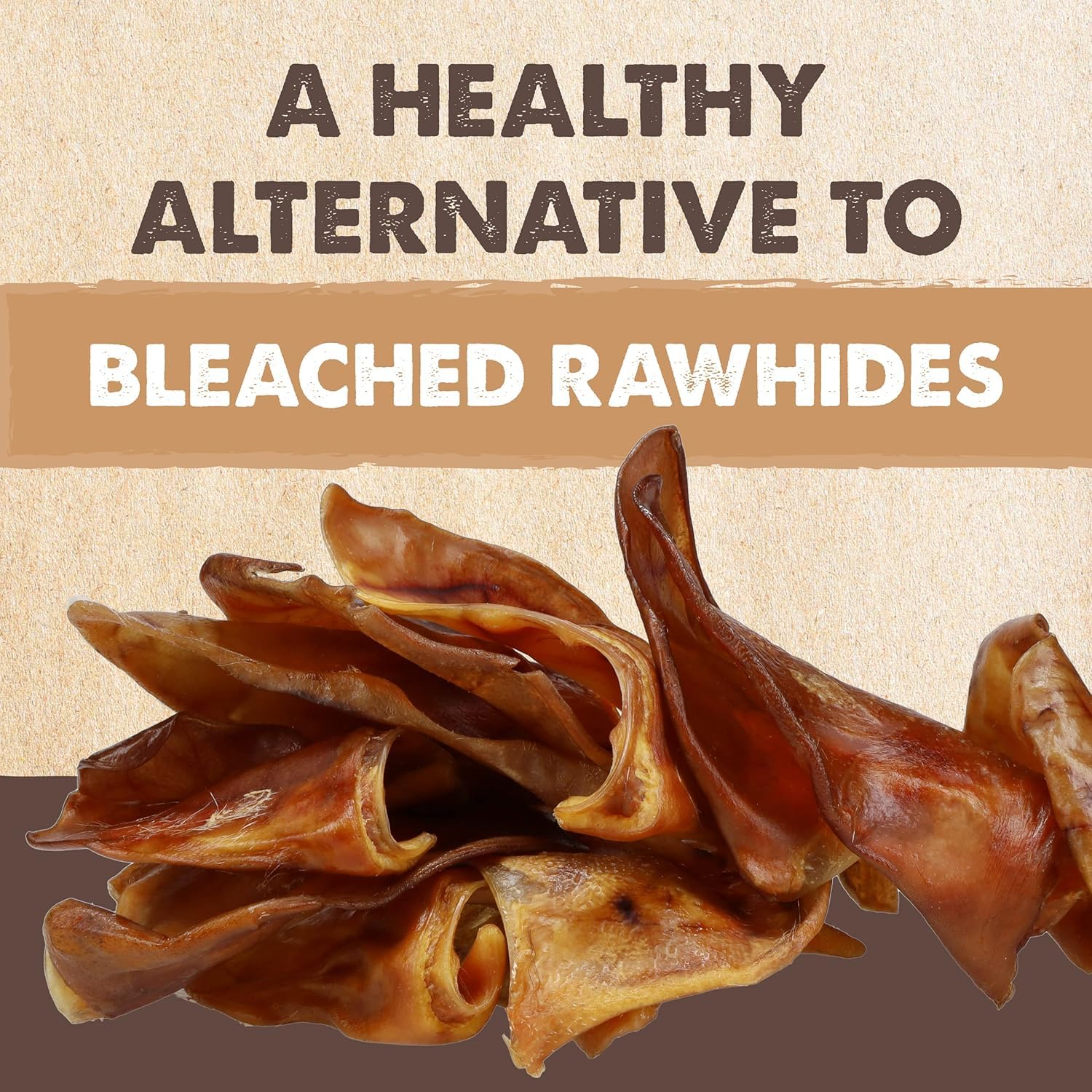 Mighty Paw Pig Ears Softening Chew Action — saliva-assisted enjoyment and longer chew sessions.