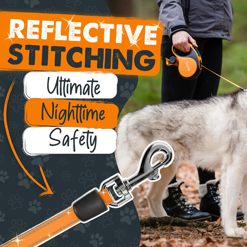 Mighty Paw bag roll included for quick cleanup on hikes