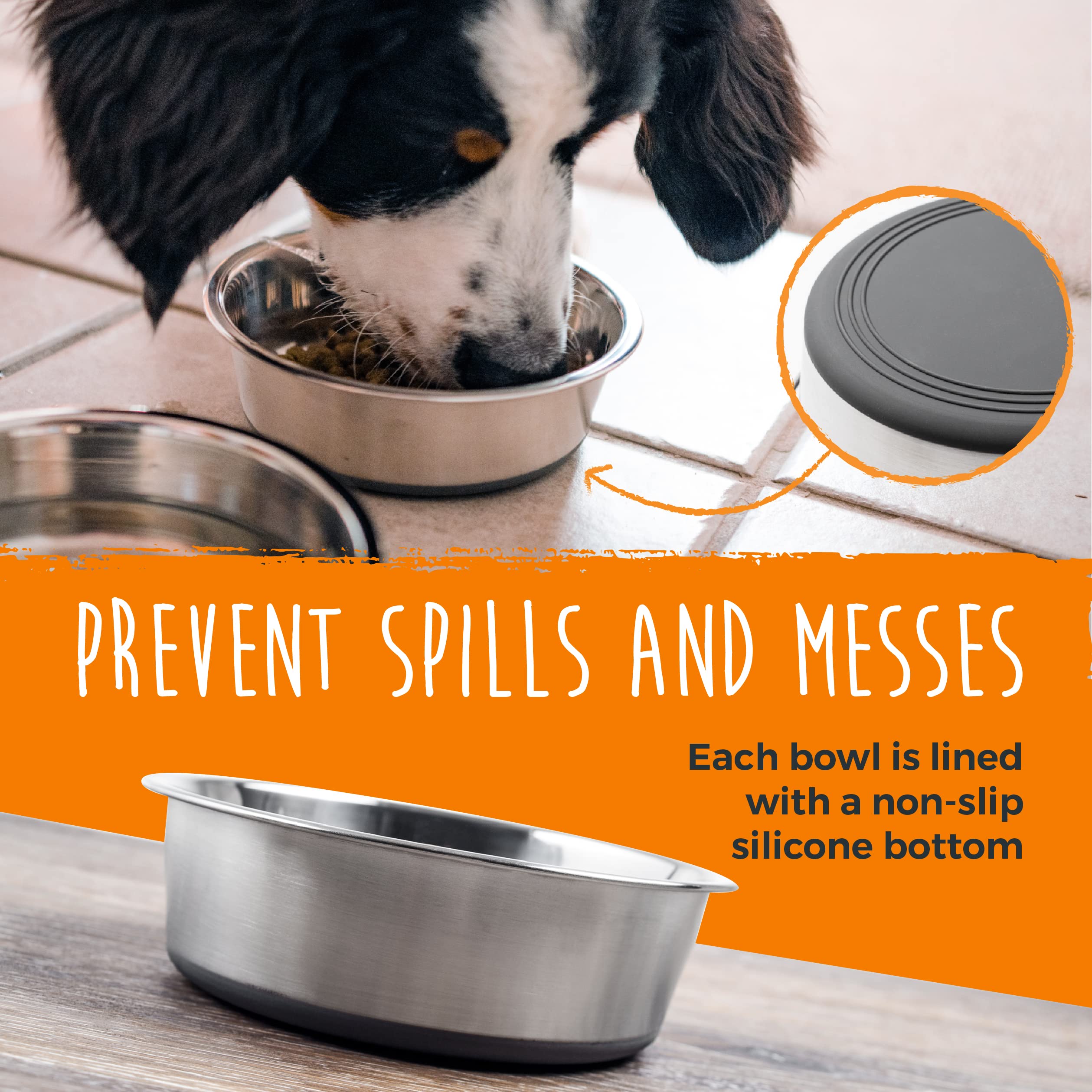 Mighty Paw rust and discoloration resistant stainless steel for long-term use.
