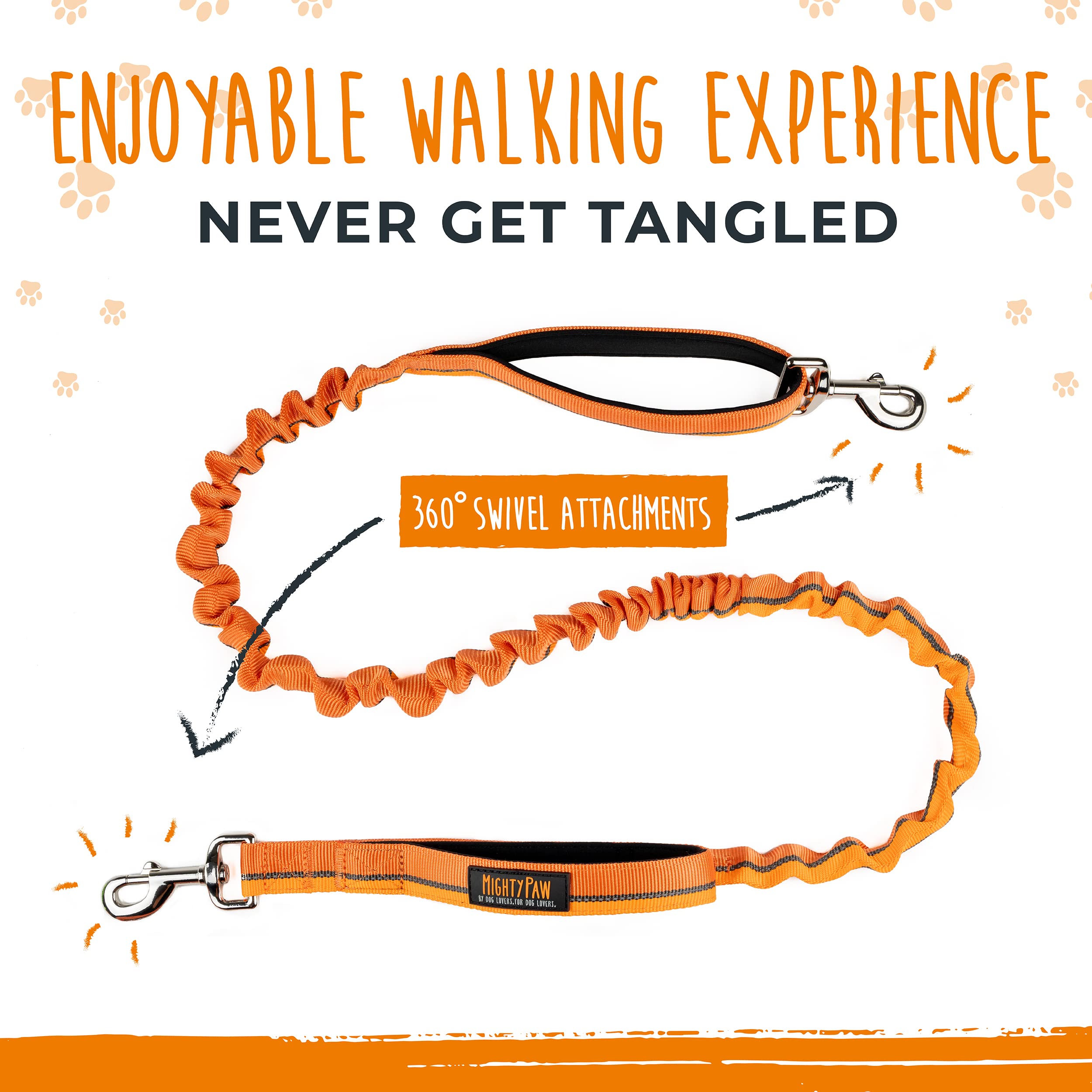 Mighty Paw soft handle grip showcases comfortable grip on every walk