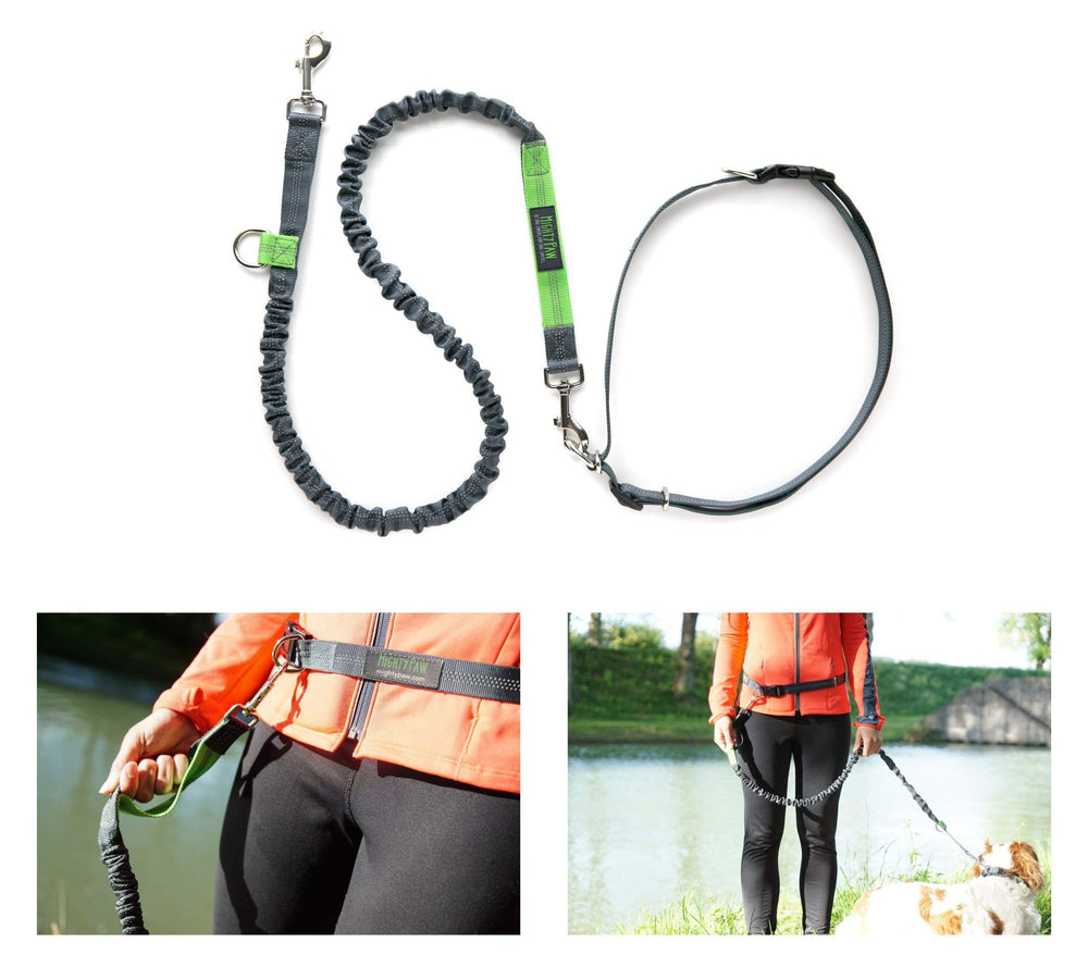 Mighty Paw ultra shock-absorbing system cushions sudden dog moves during walks.