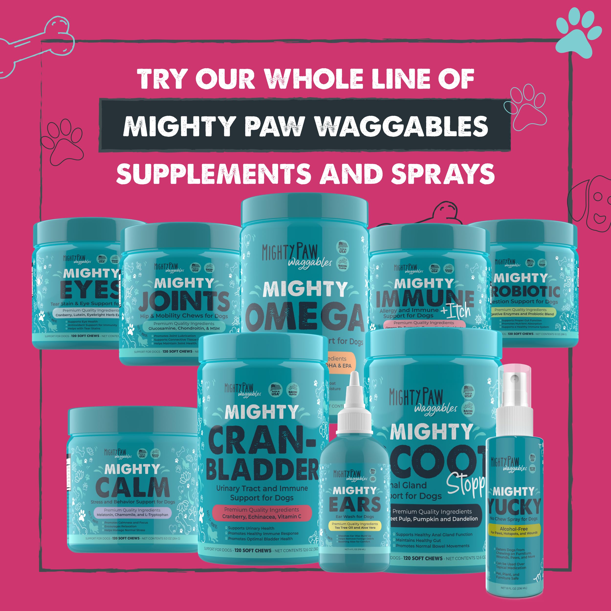 Mighty Paw Waggables Cran-Bladder storage cool to maintain freshness.