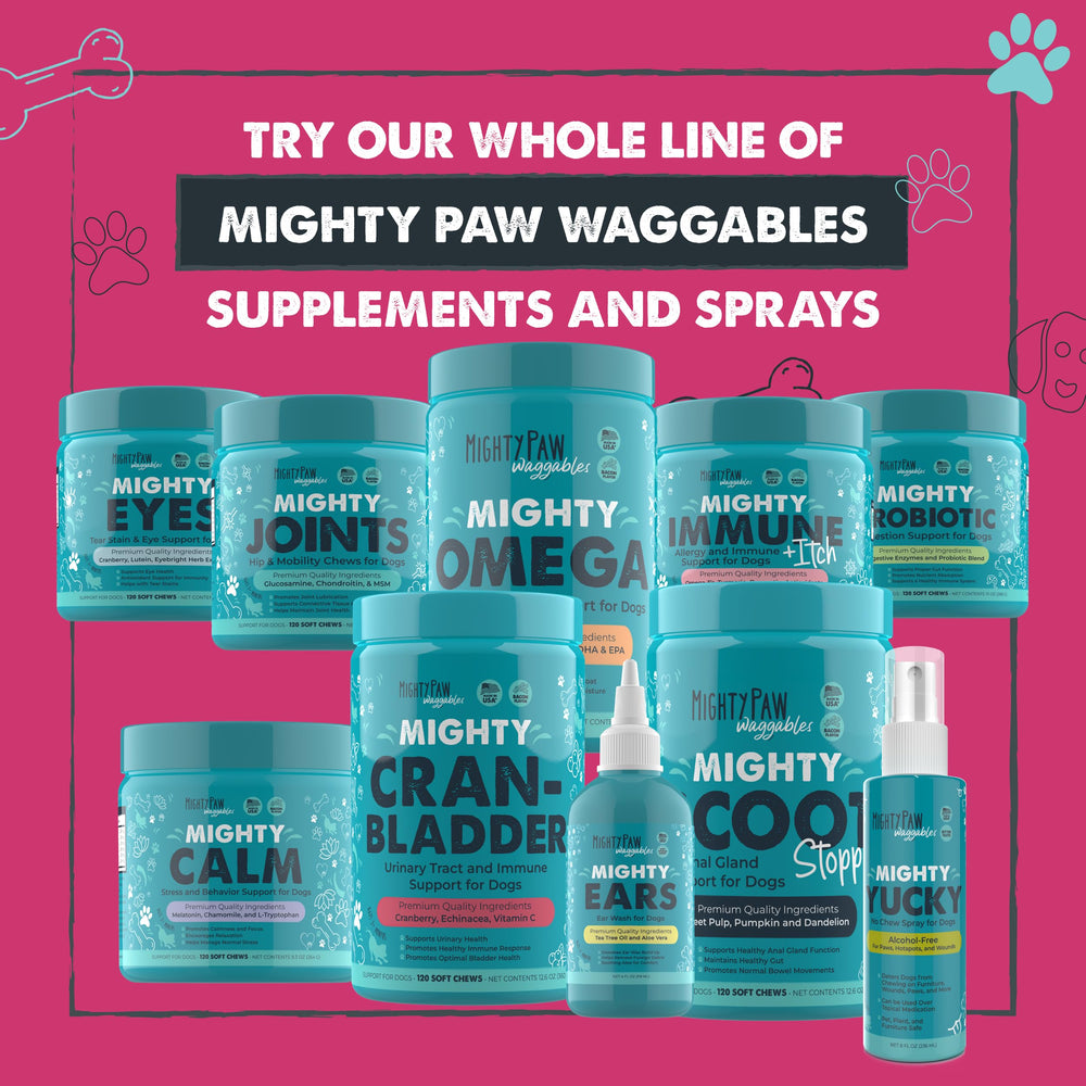 Mighty Paw Waggables Cran-Bladder storage cool to maintain freshness.