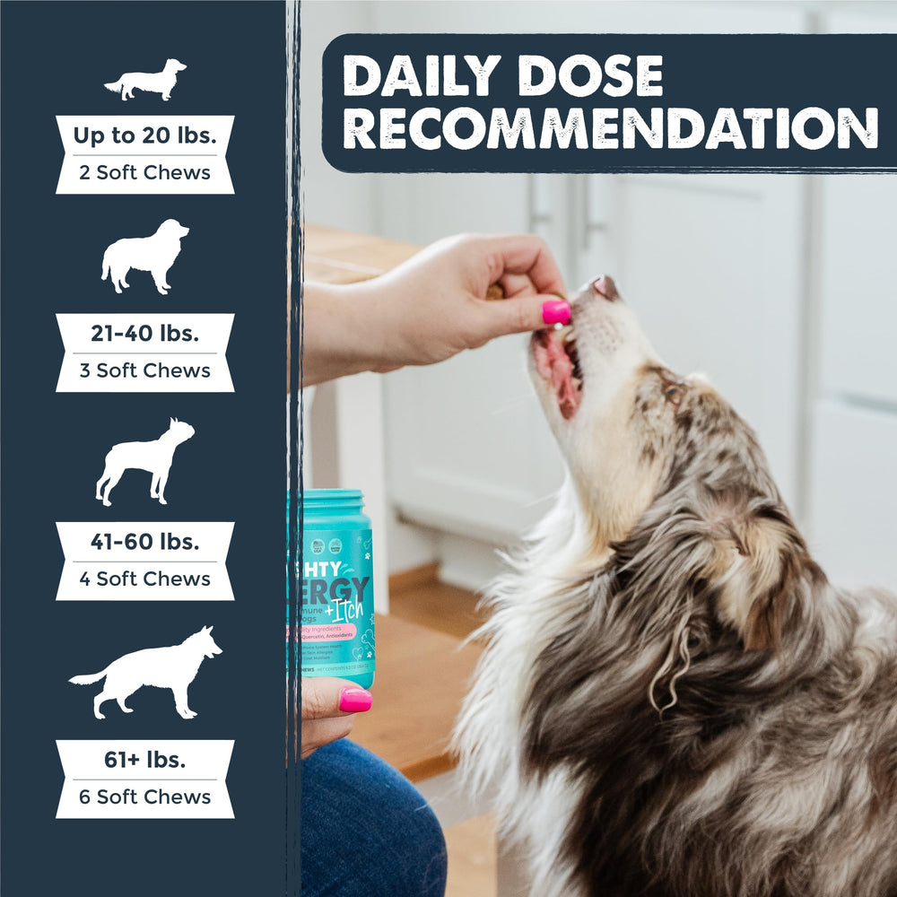 Mighty Paw Waggables dog-treat-dispense-shot demonstrates easy daily administration.