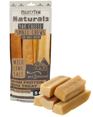 Mighty Paw Yak Cheese Chews close-up shows natural texture for a long-lasting chew