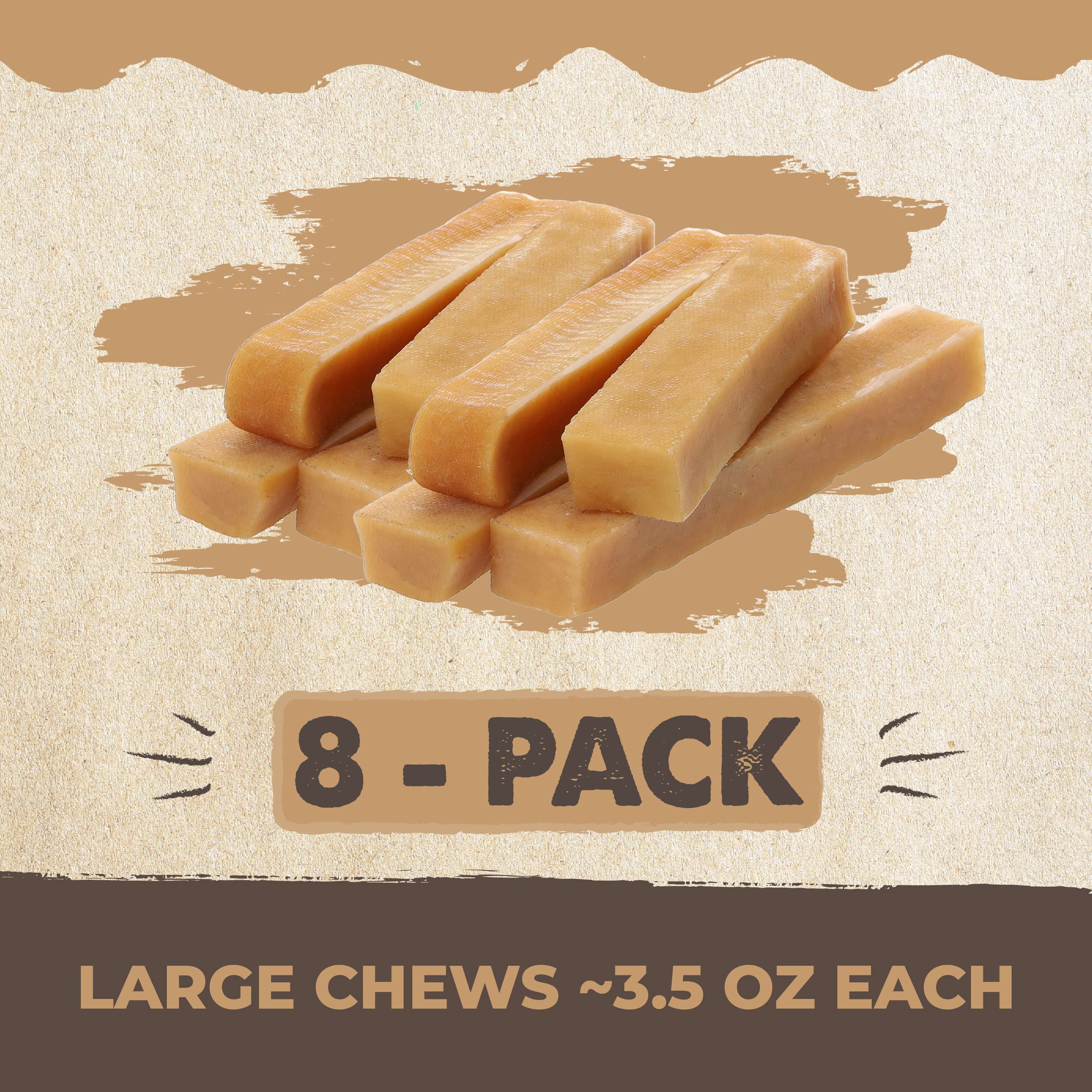 Mighty Paw Yak Cheese Chews enrich chewing time and dog bonding.