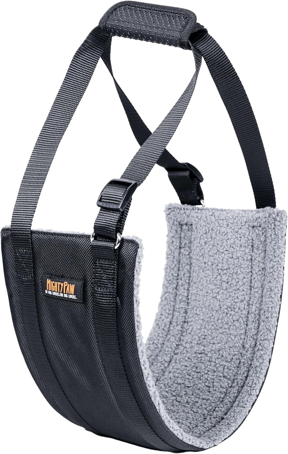 Mighty Paw Dog Lift Harness soft fleece lining cushions the belly during lifting