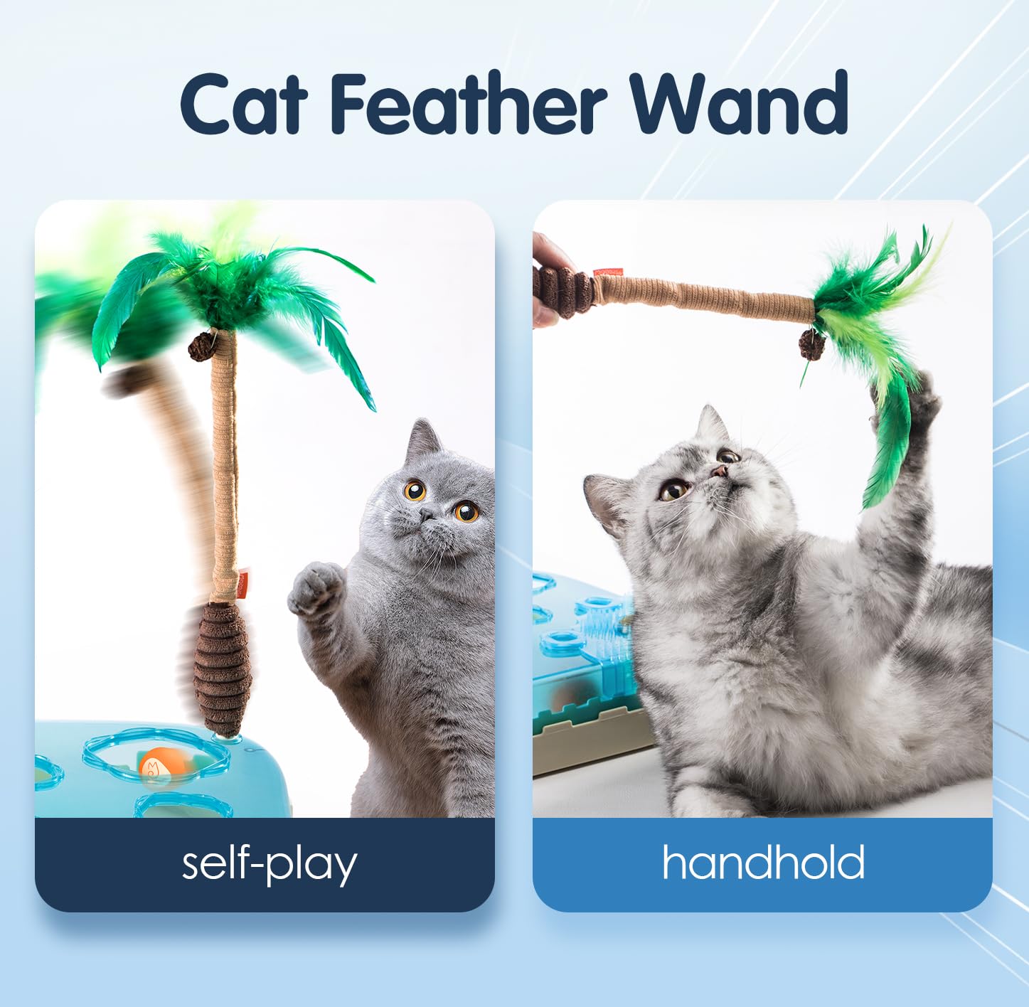 Migipaws 7-in-1 motion sensor activates play as cat approaches