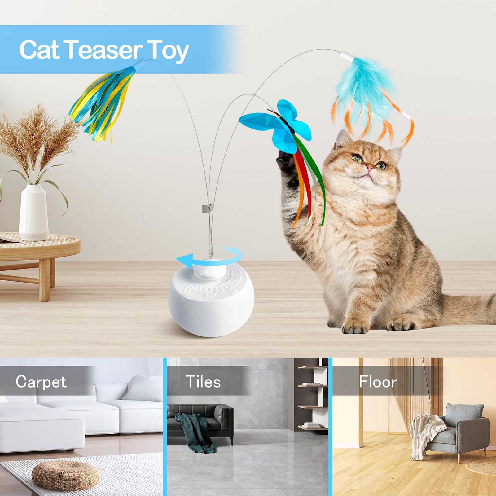 Migipaws auto-off feature conserves power after 5 minutes idle.