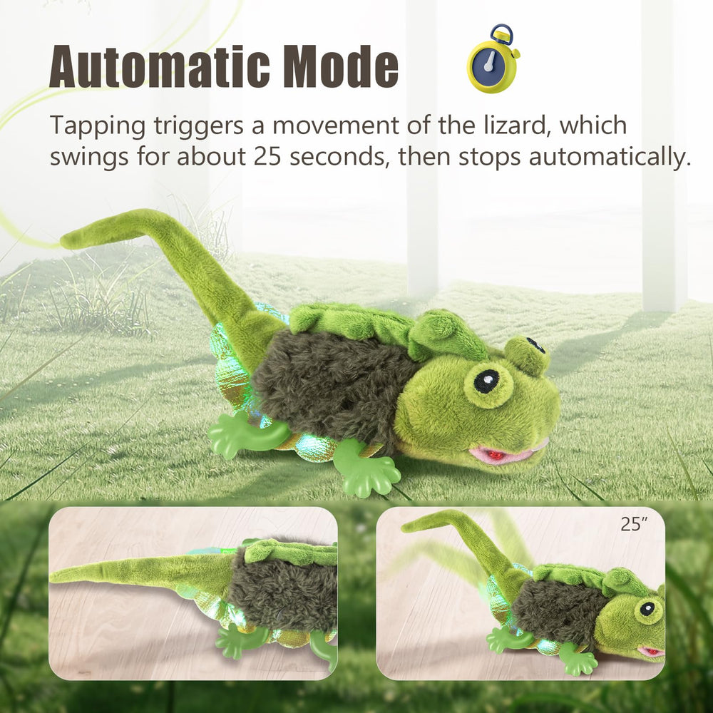 Migipaws catnip-filled lizard toy offers scent-driven play for focused kittens.