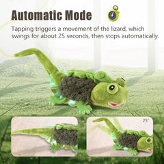 Migipaws catnip-filled lizard toy offers scent-driven play for focused kittens.