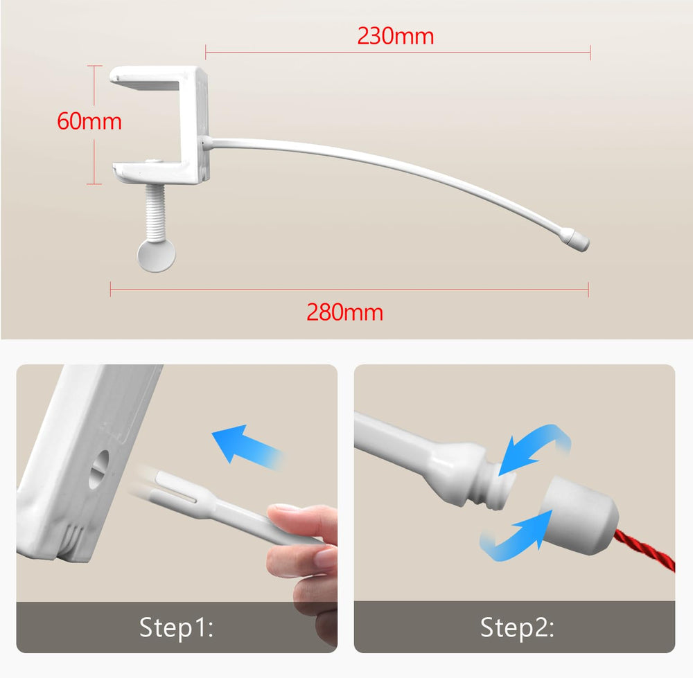 Migipaws elastic-string-assembly image shows quick setup and versatile hanging options.