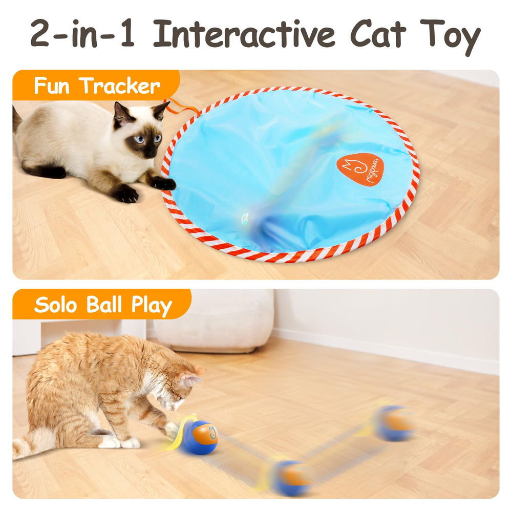 Migipaws fluffy tail accessory adds lifelike flair for engaging feline play