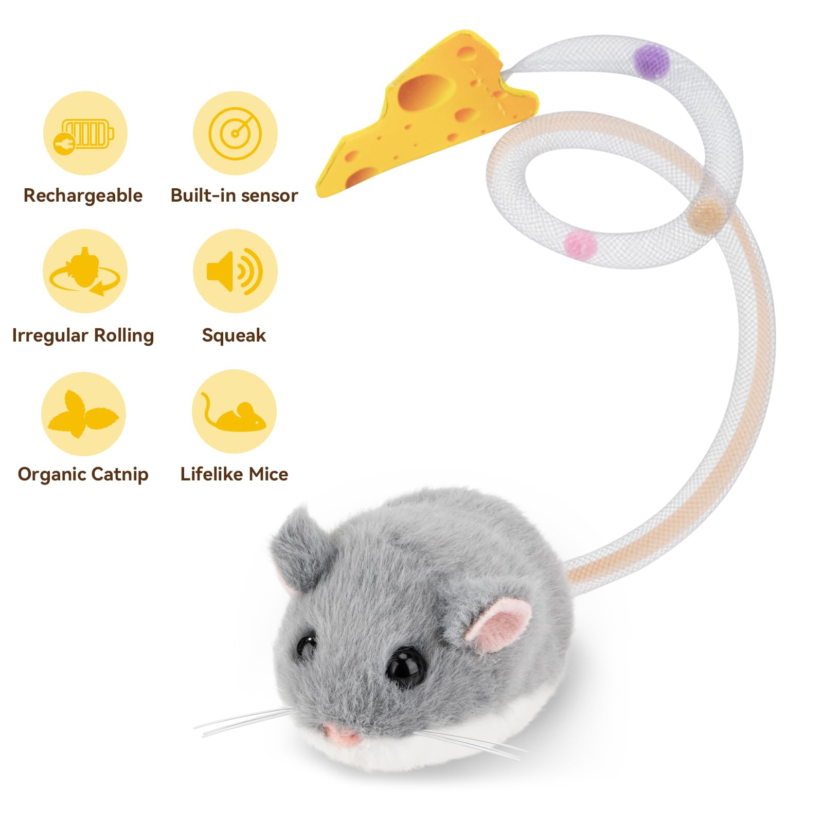 Migipaws MigiMouse rechargeable battery for longer playtime