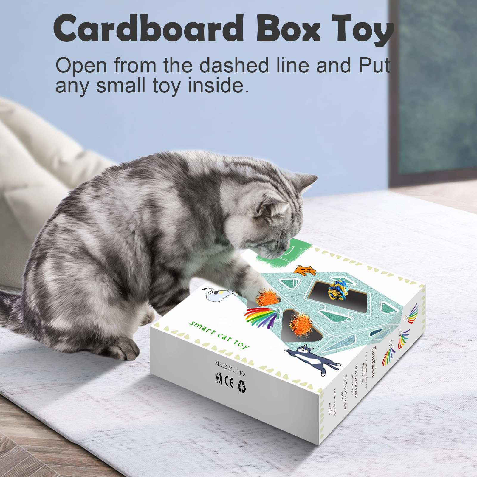 Migipaws motion sensor activation enabling hands-off interactive play.